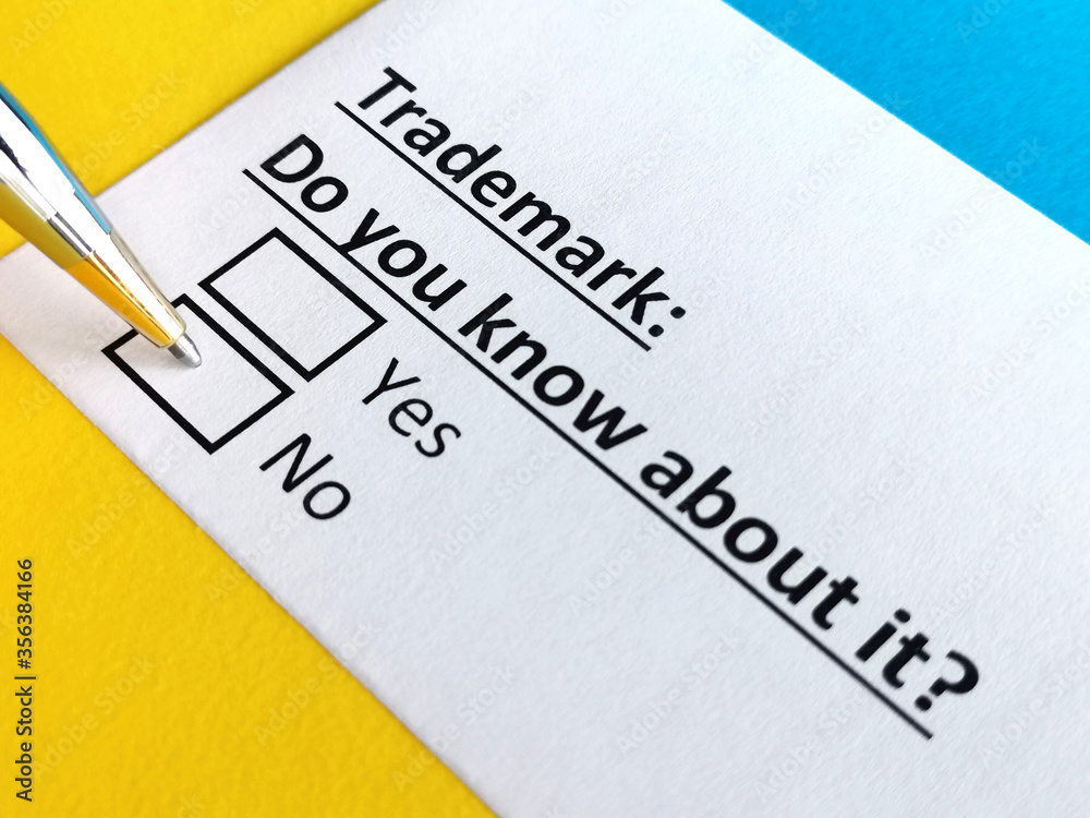 One person is answering question about trademark. One person is answering question about trademark.