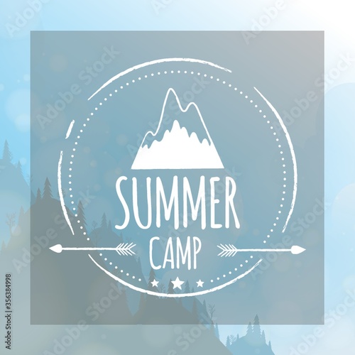 summer camp label