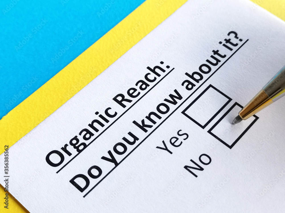 One person is answering question about organic reach. One person is answering question about organic reach.