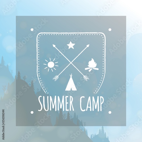 summer camp label