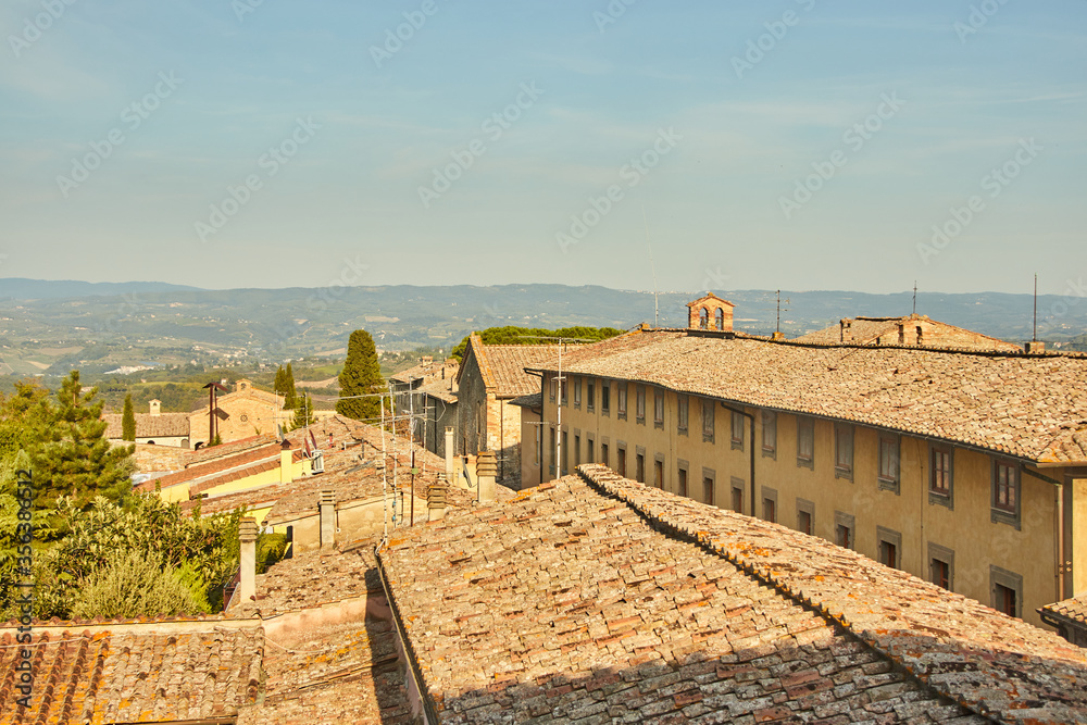 The town of San Gimignano in Tuscany. Italy