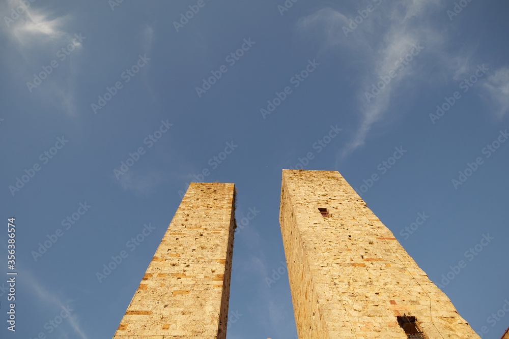 The town of San Gimignano in Tuscany. Italy