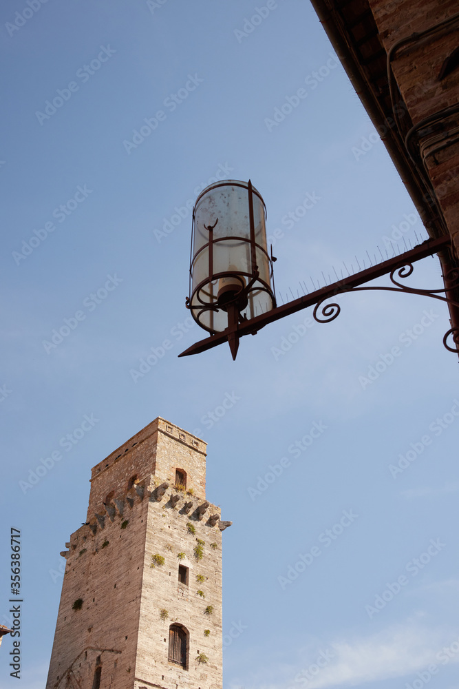 The town of San Gimignano in Tuscany. Italy