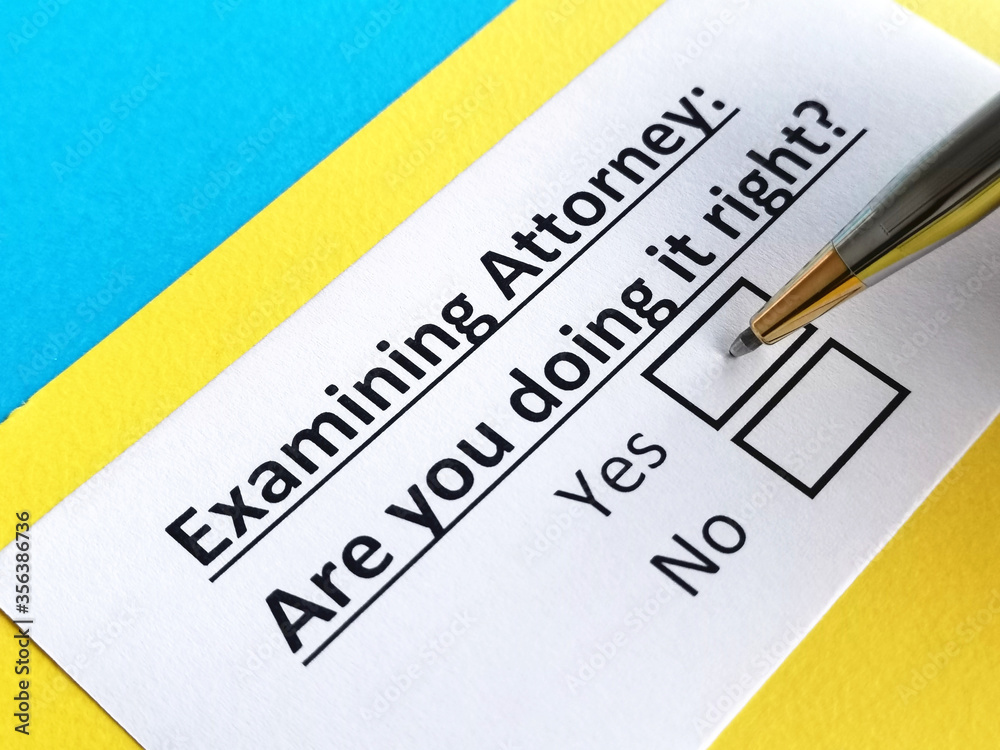 One person is answering question about examining attorney. One person is answering question about examining attorney.