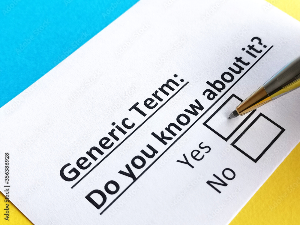 One person is answering question about generic term.