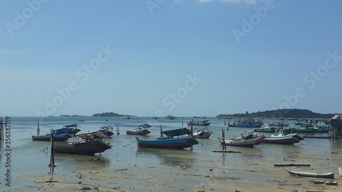 boats on the beach