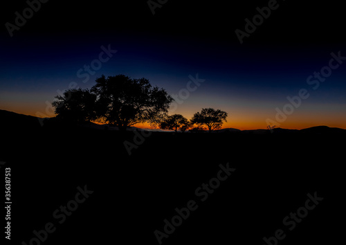 Sunset at the namib desert in Namibia