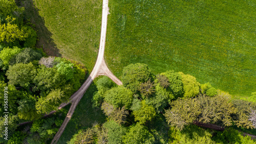 Der Waldrand von Oben