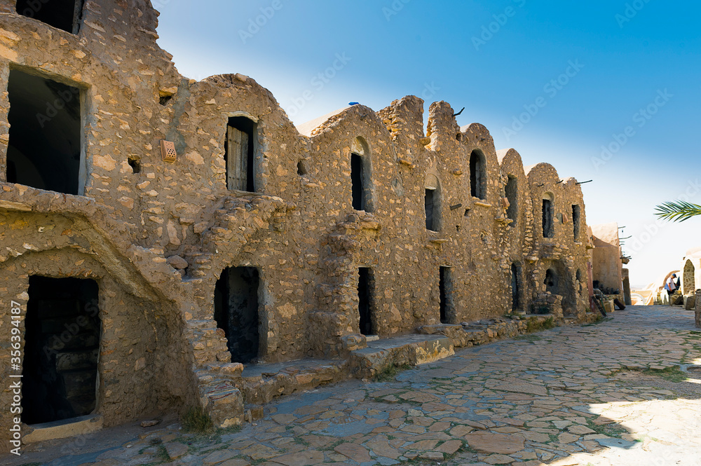 North Africa. Tunisia. Ksar Hadada or Ksar Haddada where in 1997, George Lucas and his team shot a part of Star Wars Episode I, The Phantom Menace