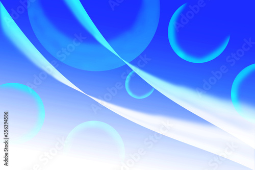 Abstract illustration blue white blue background