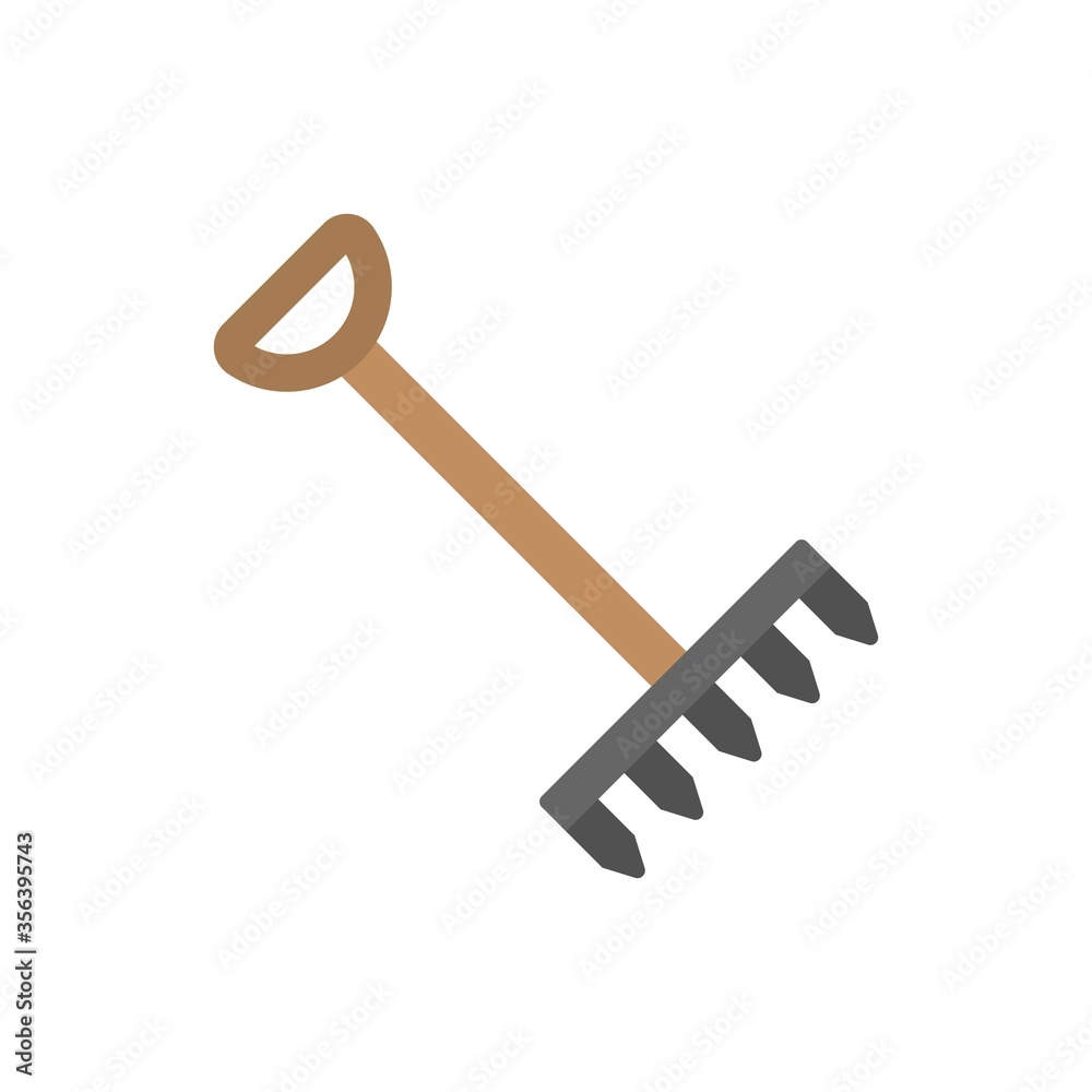 Gardening rake icon. Farming rake symbol. Agriculture sign. Gardening rake icon. Farming rake symbol. Agriculture sign.