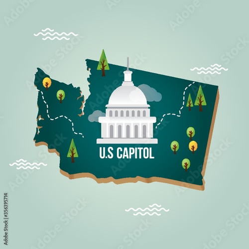 washington state map