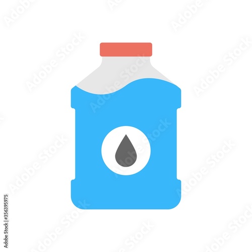 Oil bottle icon in flat design style.