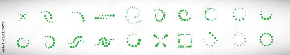 Abstract Dot Circle Icons Set. Halftone Logo Concept. Dotted Circle Isolated - Vector. Creative Icons For Dotted Logo, Tech Icon, Square Element And Logotype. Abstract Circle Dot Technology Logo Abstract Dot Circle Icons Set. Halftone Logo Concept. Dotted Circle Isolated - Vector. Creative Icons For Dotted Logo, Tech Icon, Square Element And Logotype. Abstract Circle Dot Technology Logo