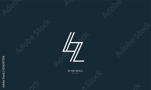 Alphabet letter icon logo LZ