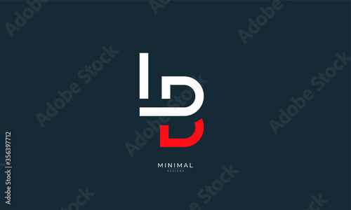 Alphabet letter icon logo LB