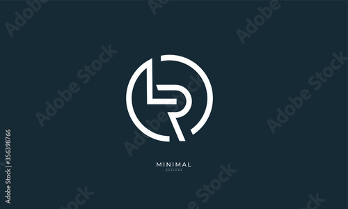 фотографія Alphabet letter icon logo LR