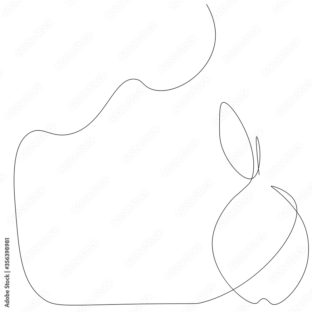 Pear fruit tree line drawing vector illustration Pear fruit tree line drawing vector illustration