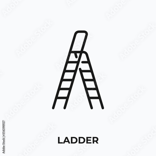 ladder icon vector. ladder icon vector symbol illustration. Modern simple vector icon for your design.
