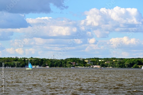 The Zegrze Reservoir (Zegrze Lake, Zegrzynski Lagoon) man-made reservoir in Poland, located north of Warsaw. Nieporet, Poland photo