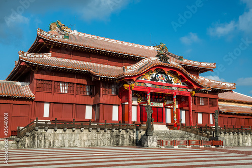 Canvastavla Shuri Castle, Naha, Okinawa, Japan