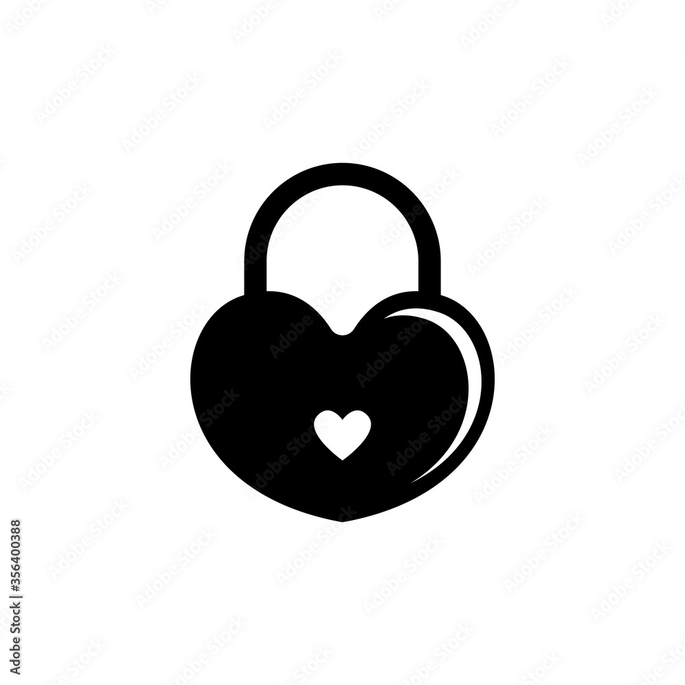 Amour Heart Lock, Love Wedding Padlock. Flat Vector Icon illustration. Simple black symbol on white background. Heart Lock, Love Wedding Padlock sign design template for web and mobile UI element. Amour Heart Lock, Love Wedding Padlock. Flat Vector Icon illustration. Simple black symbol on white background. Heart Lock, Love Wedding Padlock sign design template for web and mobile UI element.