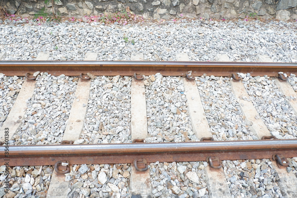 Railway tracks and sleepers train tracks Railway tracks and sleepers train tracks