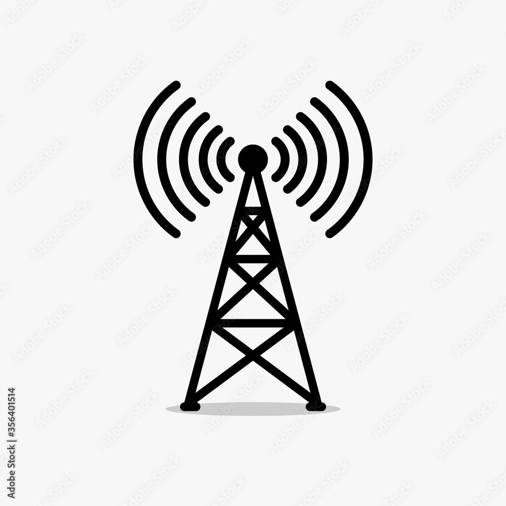 Antenna, Radio tower sign, icon, label. Vector illustration Antenna, Radio tower sign, icon, label. Vector illustration
