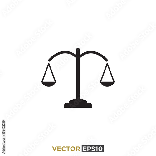 Scales Icon Design Vector Template