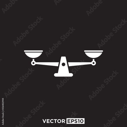 Scales Icon Design Vector Template