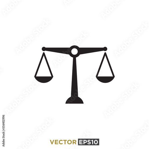 Scales Icon Design Vector Template