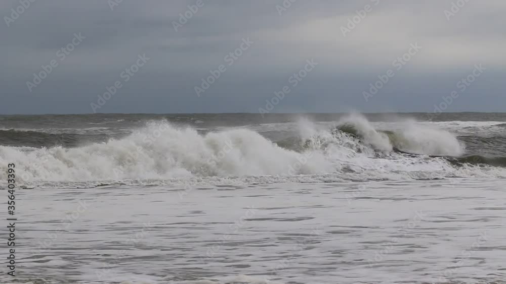 Ocean waves during a tropical storm off of the coast of Long Island New York. Ocean waves during a tropical storm off of the coast of Long Island New York.