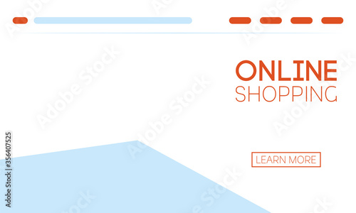 web page template with shopping online
