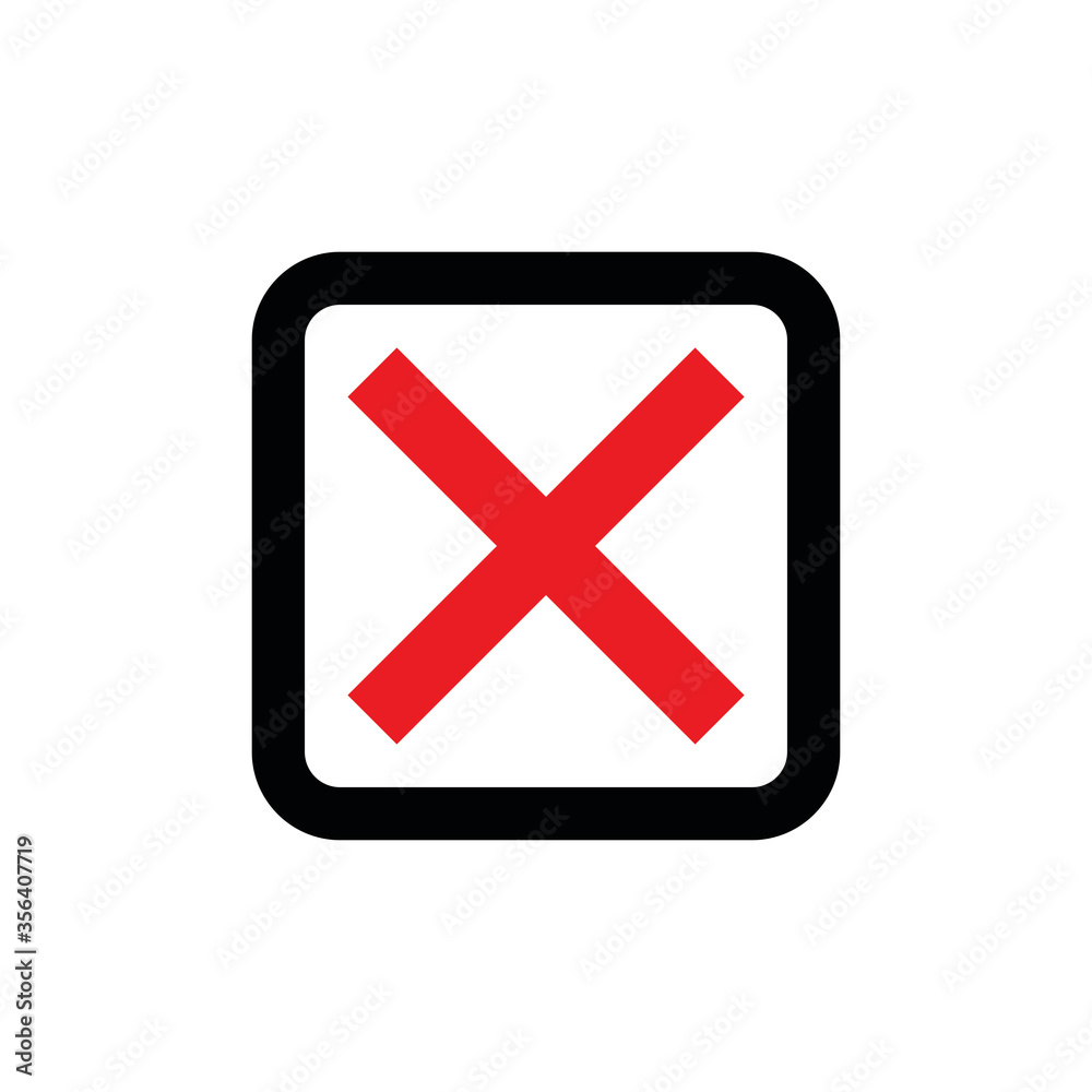 Vector illustration of a red cross. No sign. Vector illustration of a red cross. No sign.