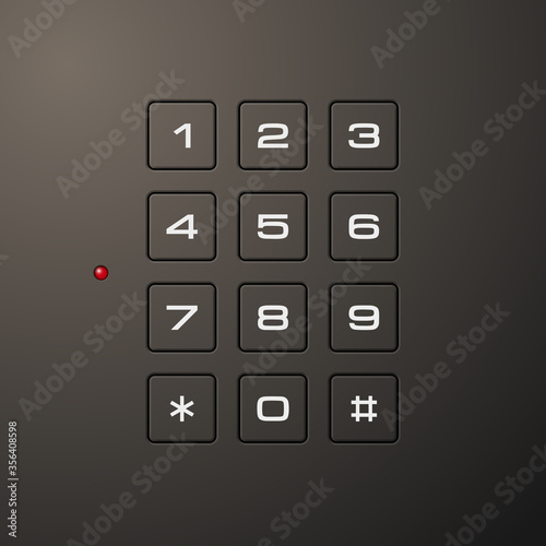 safe Image. Armored box background. The door of a bank vault with a electronic combination lock. Reliable Data Protection. Long-term savings. Deposit box safe icon.Protection of personal information