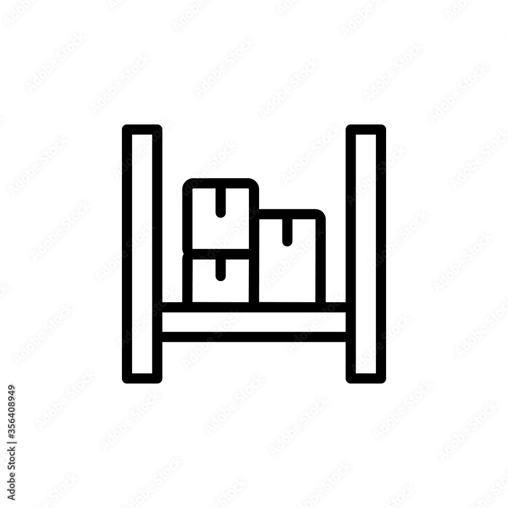 Warehouse, manufacturing icon. Simple line, outline vector elements of production icons for ui and ux, website or mobile application Warehouse, manufacturing icon. Simple line, outline vector elements of production icons for ui and ux, website or mobile application