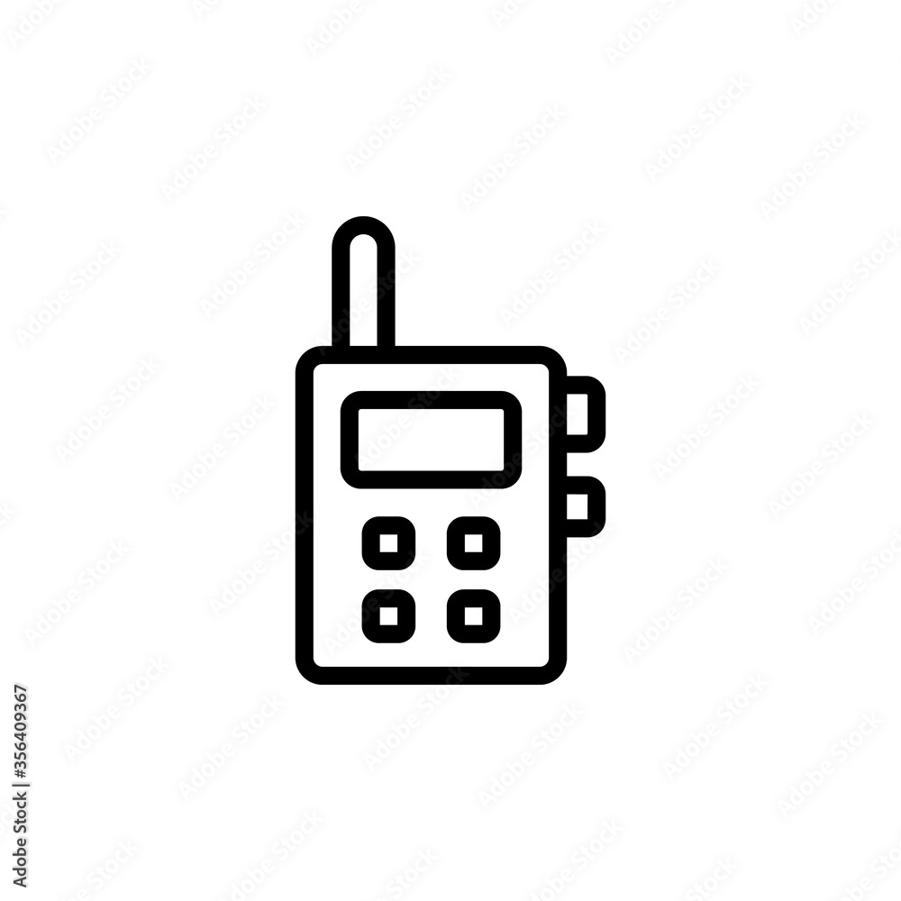 Walkie Talkie, manufacturing icon. Simple line, outline vector elements of production icons for ui and ux, website or mobile application Walkie Talkie, manufacturing icon. Simple line, outline vector elements of production icons for ui and ux, website or mobile application