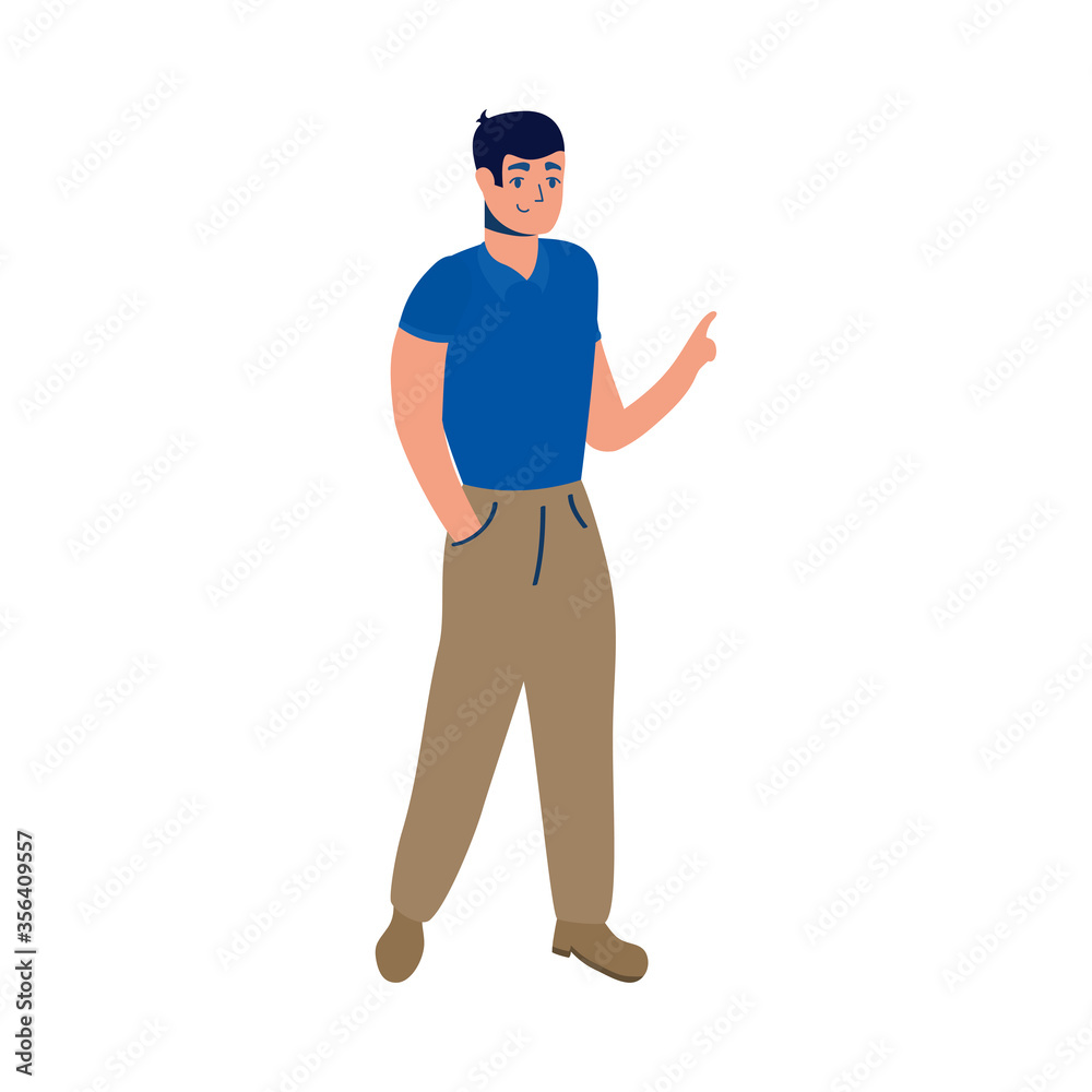 young man male avatar character