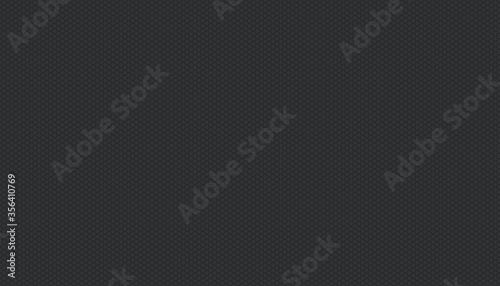 Vector modern black metallic color and seamless grid hexagon honeycomb dimensional pattern background.