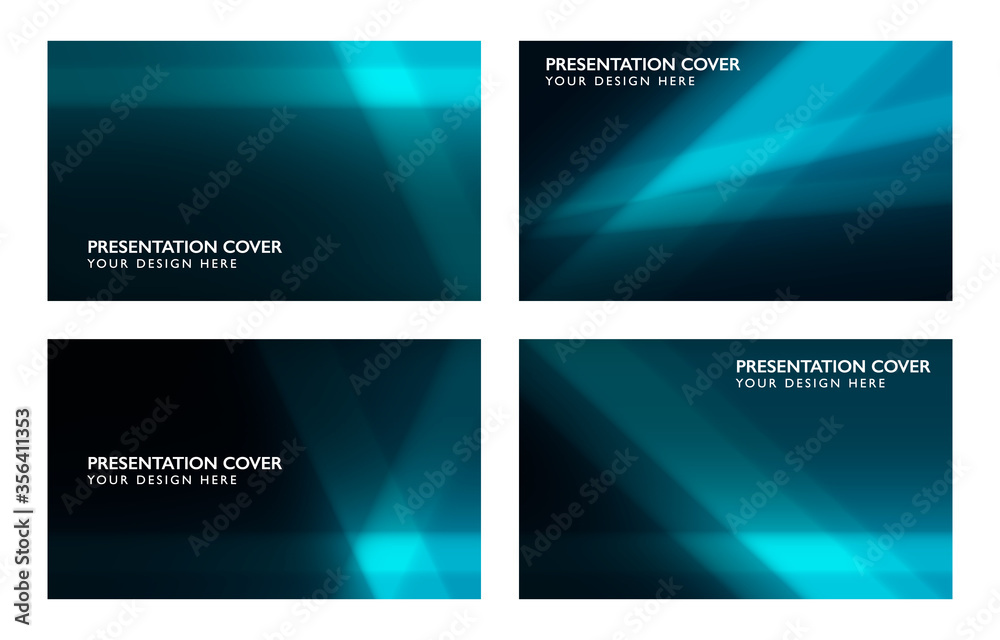 Geometry gradient. Blue background with light reflex and shine. Deep blue color. Glass surface effect. Floodlight and spotlight on dark backdrop. Cover design.