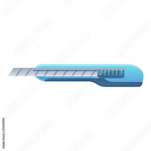 Cutter knife icon. Cartoon of cutter knife vector icon for web design isolated on white background