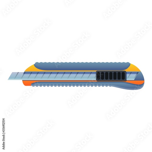 Danger cutter icon. Cartoon of danger cutter vector icon for web design isolated on white background