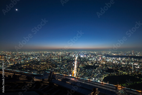 Night view of Tokyo, Japan