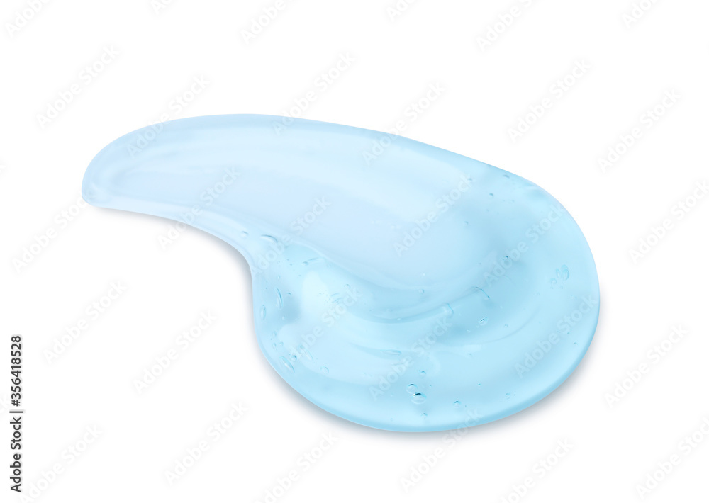 Sample of transparent cosmetic gel on light background Sample of transparent cosmetic gel on light background
