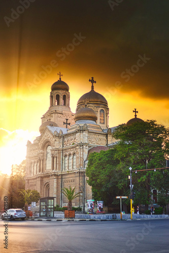 Golden hour Varna cathedral
