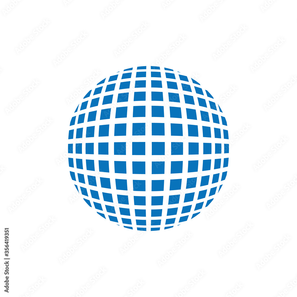 Abstract Grid sphere Logo. Latitude longitude locations Abstract Grid sphere Logo. Latitude longitude locations