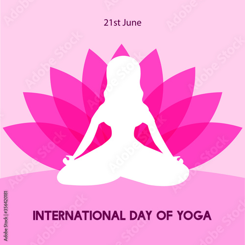 international day of yoga vector illustration,june 21
