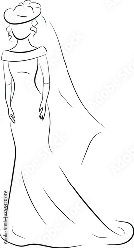 
bride with veil