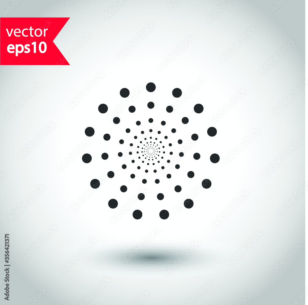hypnotize dots vector icon sign. abstract dots icon hypnotize dots vector icon sign. abstract dots icon