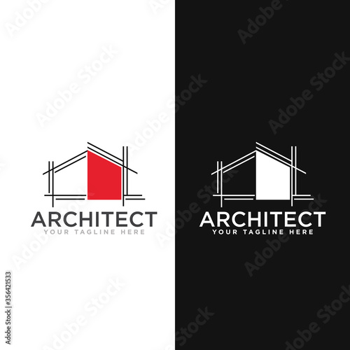 Architect Construction Logo Design Vector